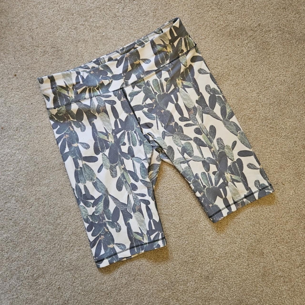 Avia Cactus Print Bike Shorts Athletic Shorts